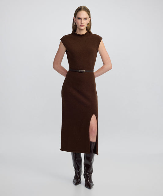 Kemerli Triko Elbise