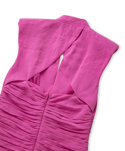 Büzgülü Ve Sırt Dekolteli Elbise