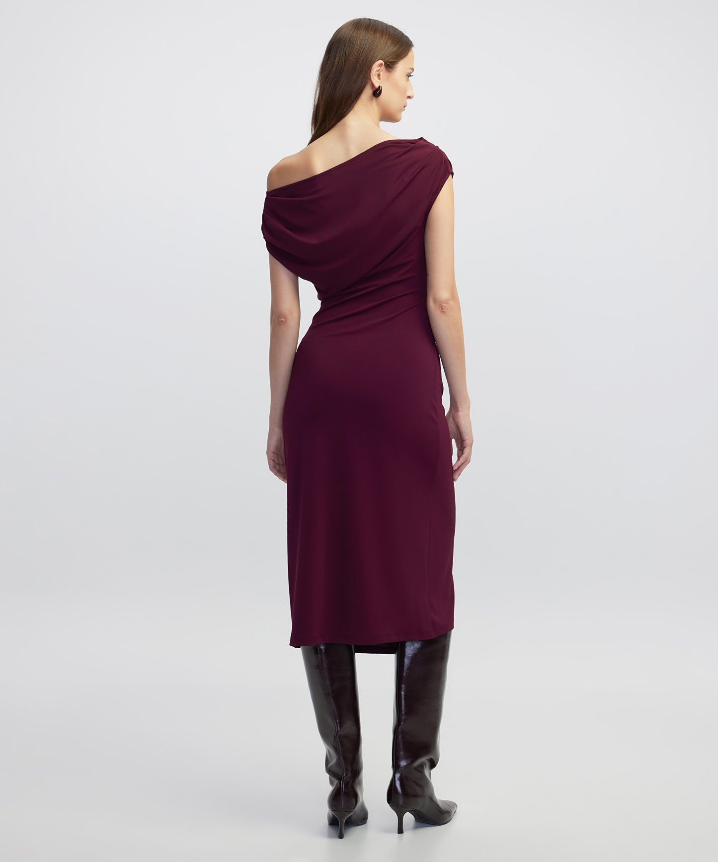 Metal Tokalı Örme Elbise