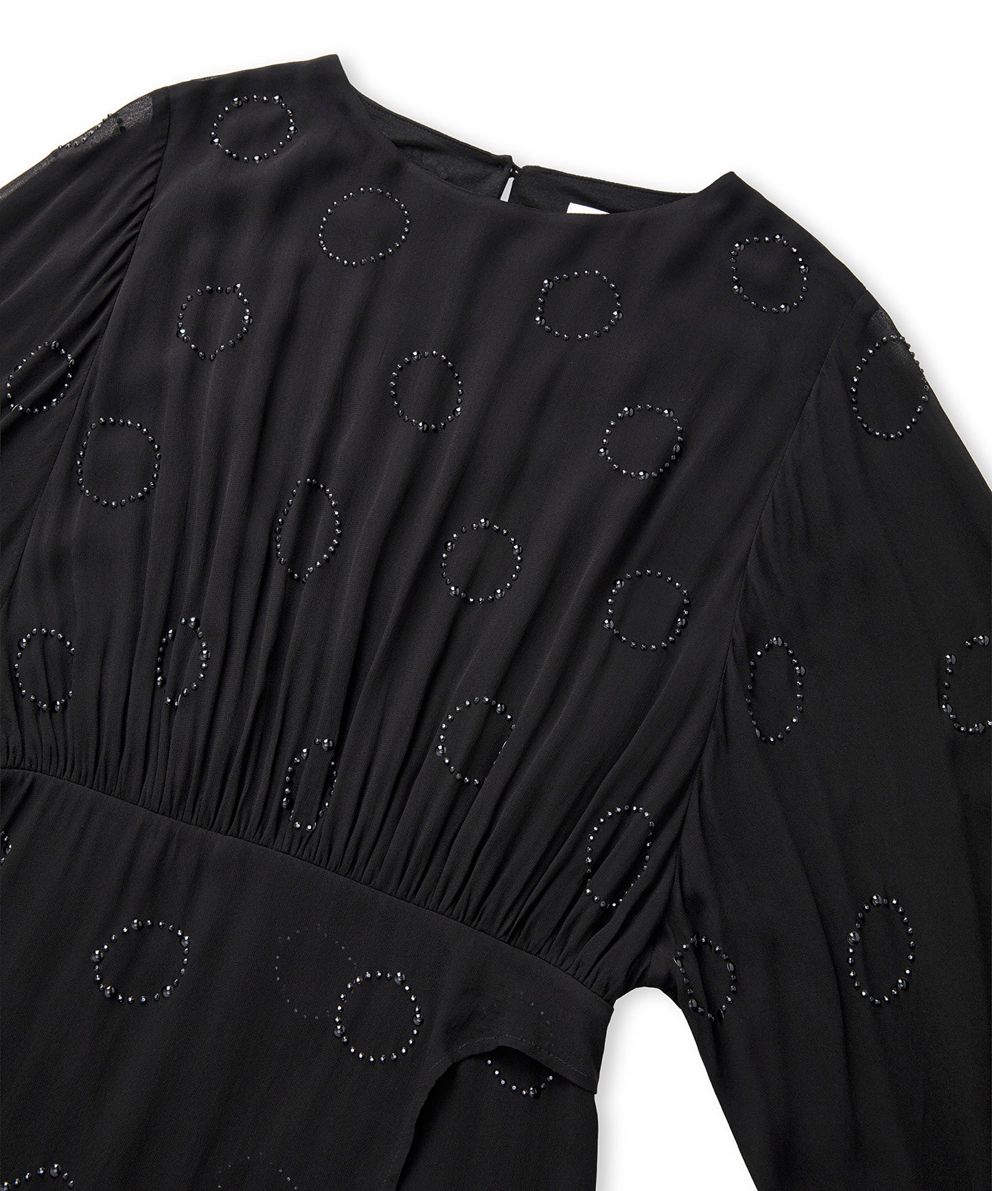 Hotfix Baskılı Şifon Elbise