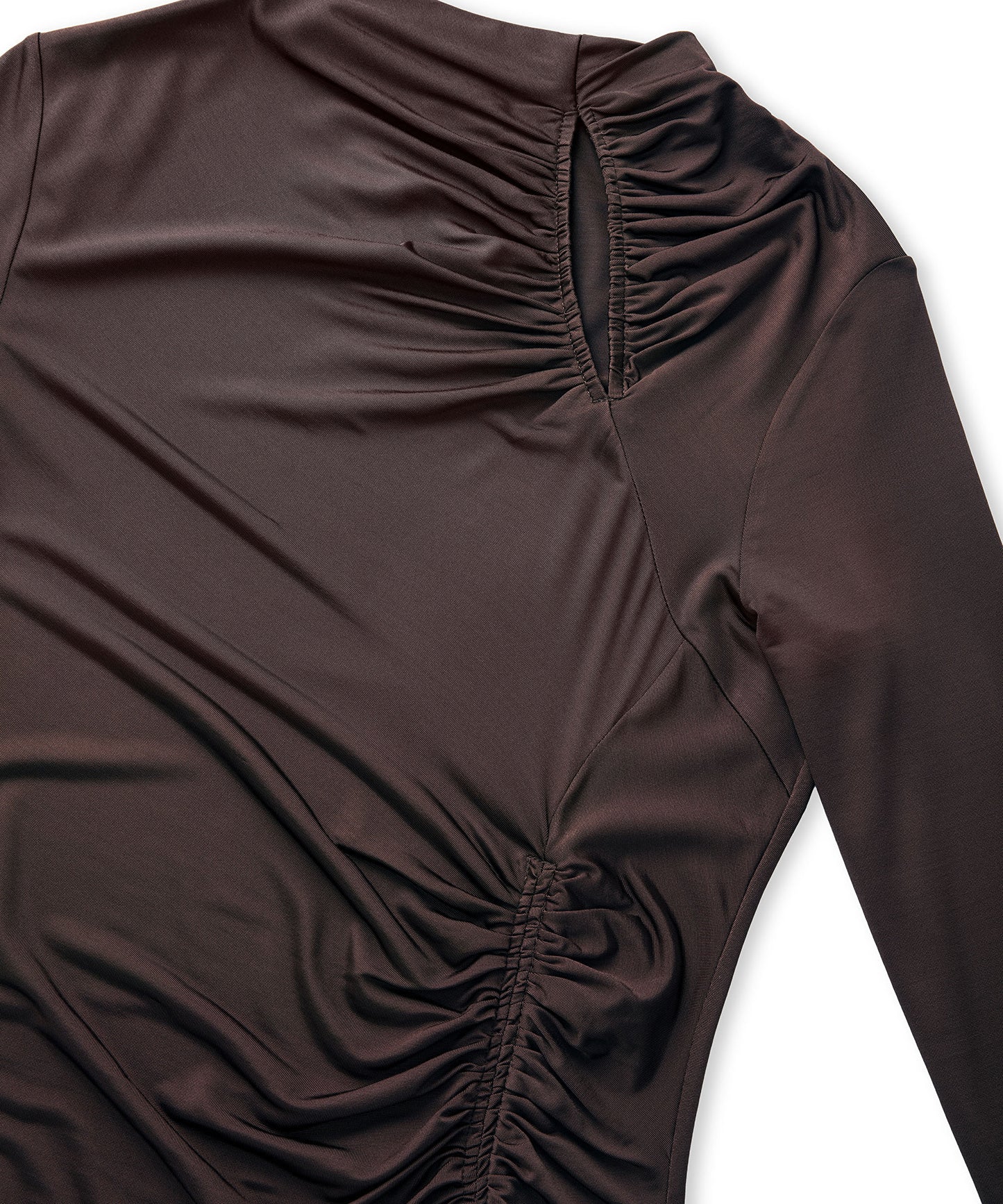 Drapeli Cutout Elbise