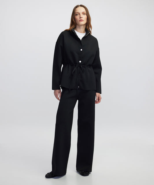 Wide Leg Fit Triko Pantolon