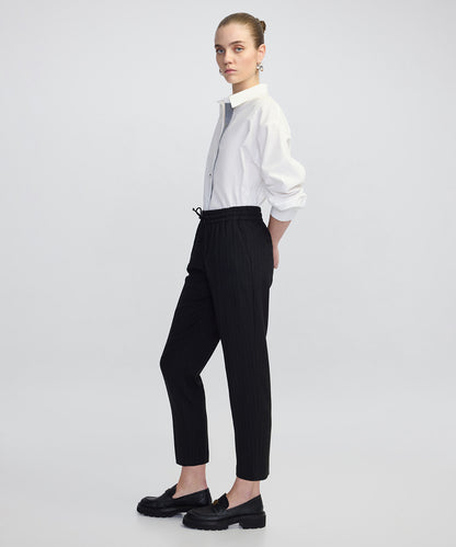 Çizgi Desen Carrot Fit Pantolon