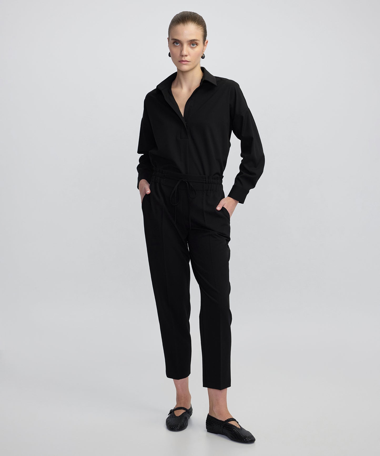 Belden Bağlamalı Carrot Fit Pantolon