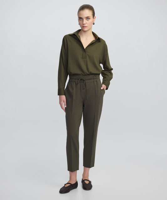 Belden Bağlamalı Carrot Fit Pantolon