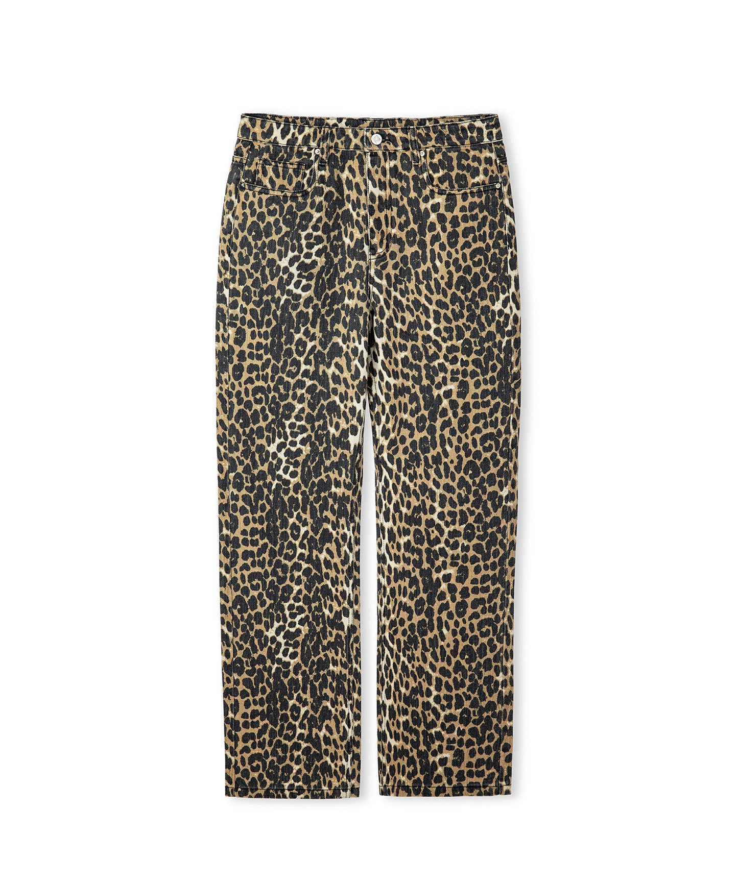 Leopar Desen Non Denim Pantolon