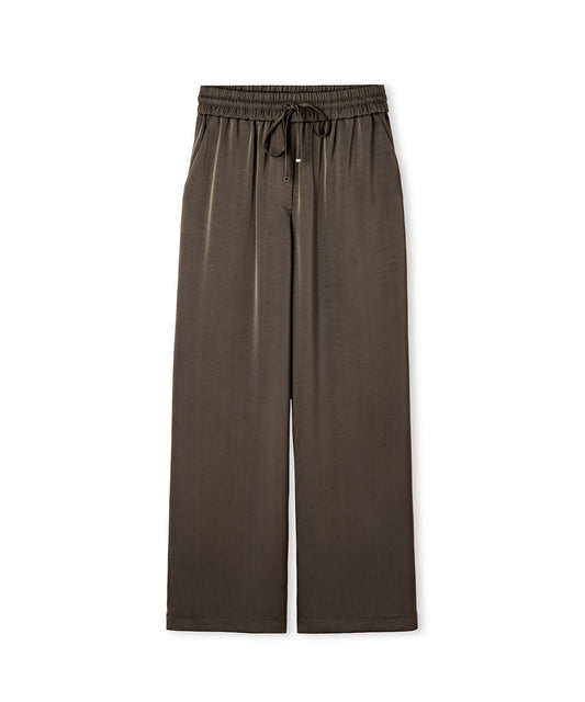 Wide Leg Fit Elastik Bel Pantolon