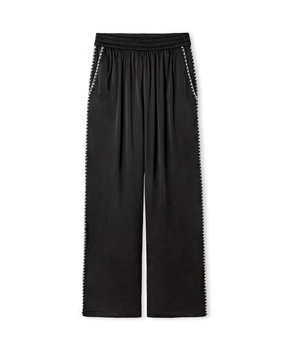 Strass Taş Şeritli Pantolon