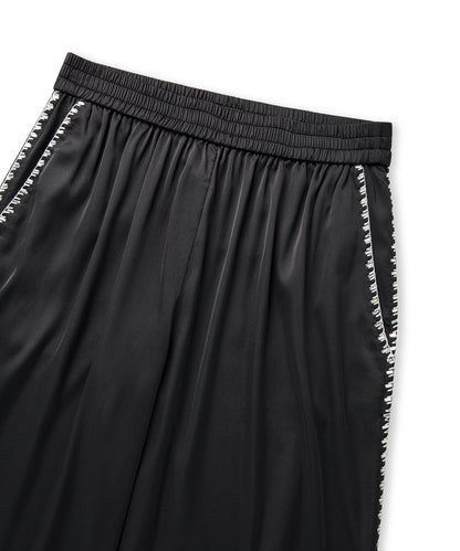Strass Taş Şeritli Pantolon