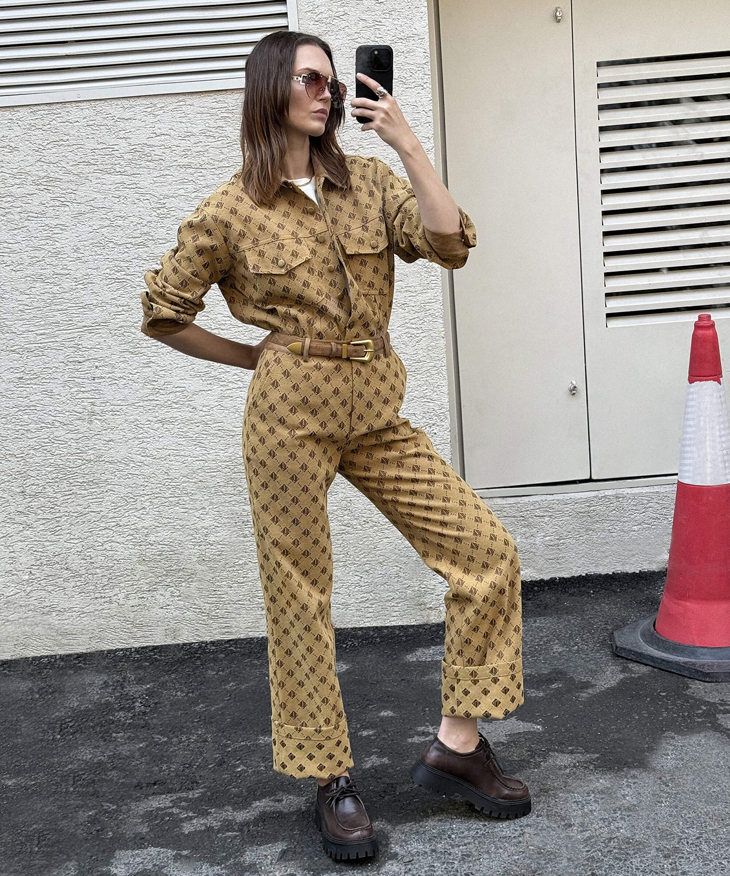 Monogram Jakarlı Pantolon