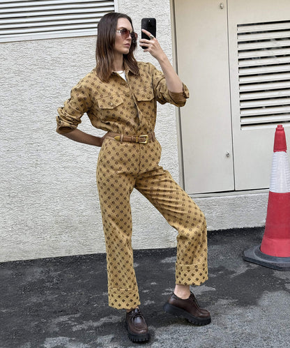 Monogram Jakarlı Pantolon