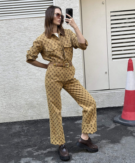 Monogram Jakarlı Pantolon