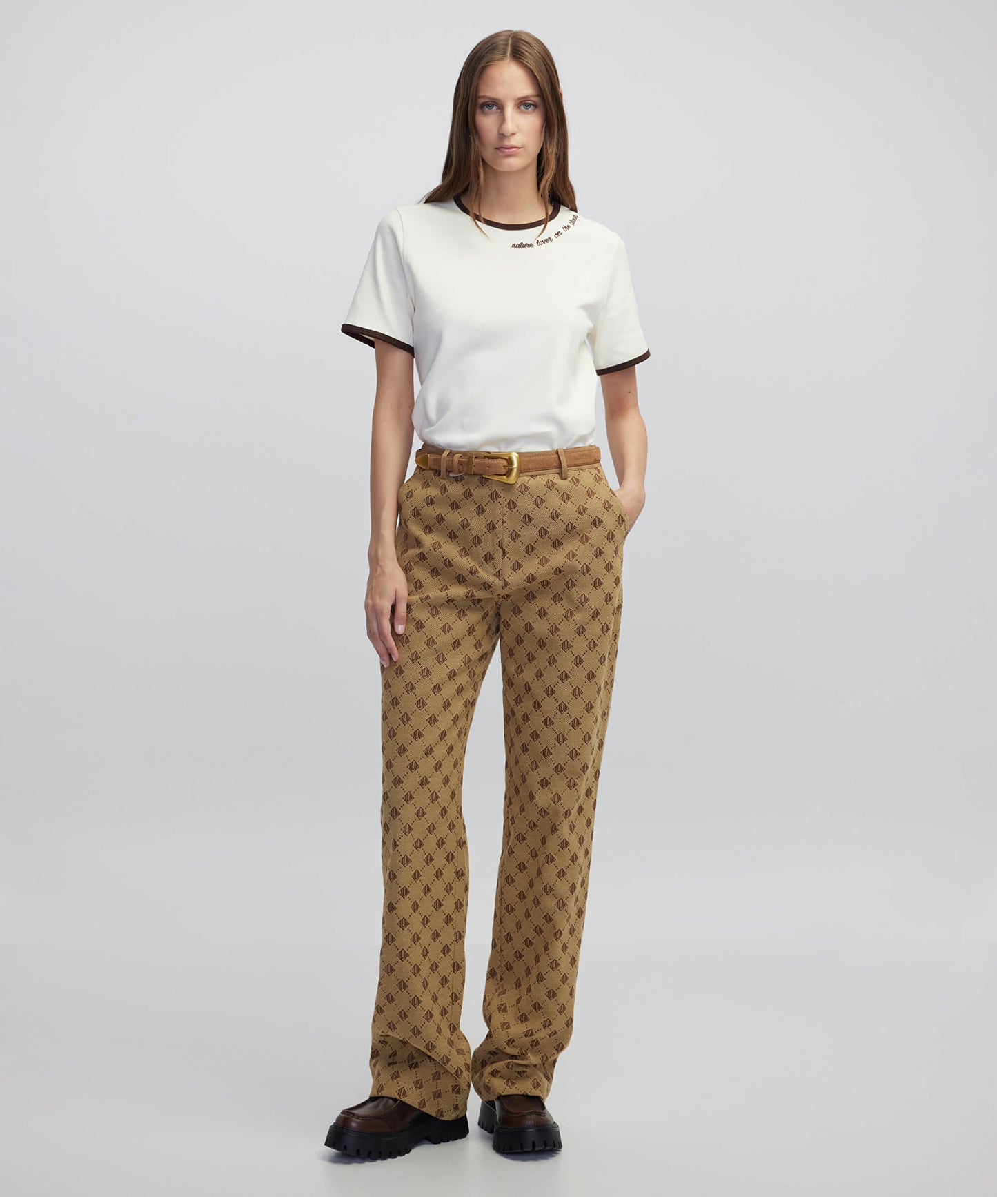 Monogram Jakarlı Pantolon