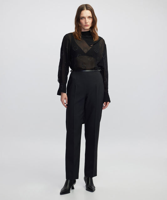 Metal Tokalı Carrot Fit Pantolon