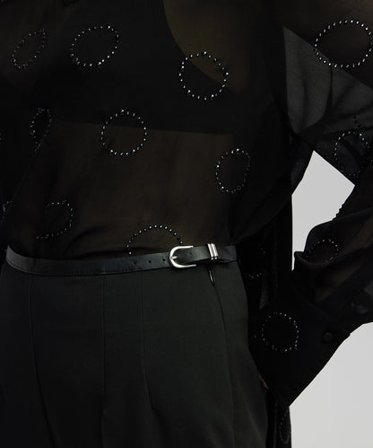 Metal Tokalı Carrot Fit Pantolon