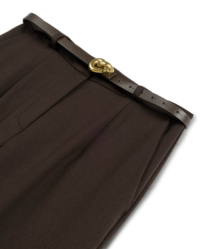 Wide Leg Fit Kemer Aksesuarlı Pantolon