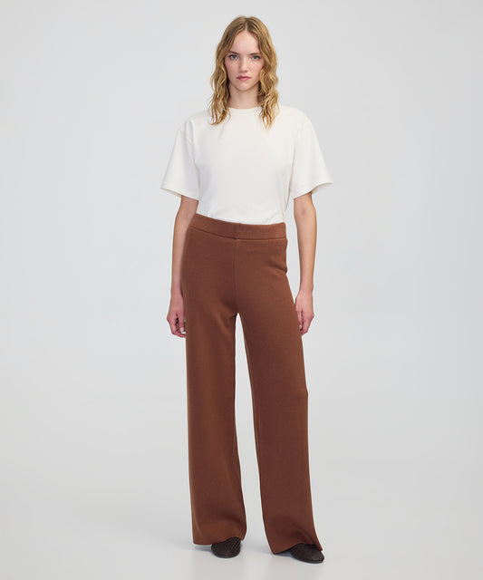 Wide Leg Fit Triko Pantolon