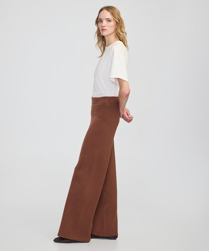 Wide Leg Fit Triko Pantolon