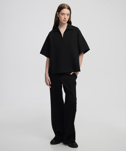 Elastik Bel Wide Leg Fit Pantolon