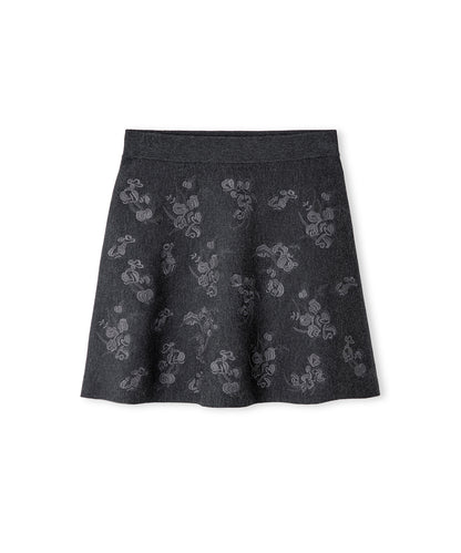 Nakışlı Triko Etek