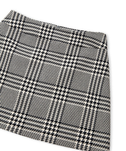 Ekose Desen Mini Etek