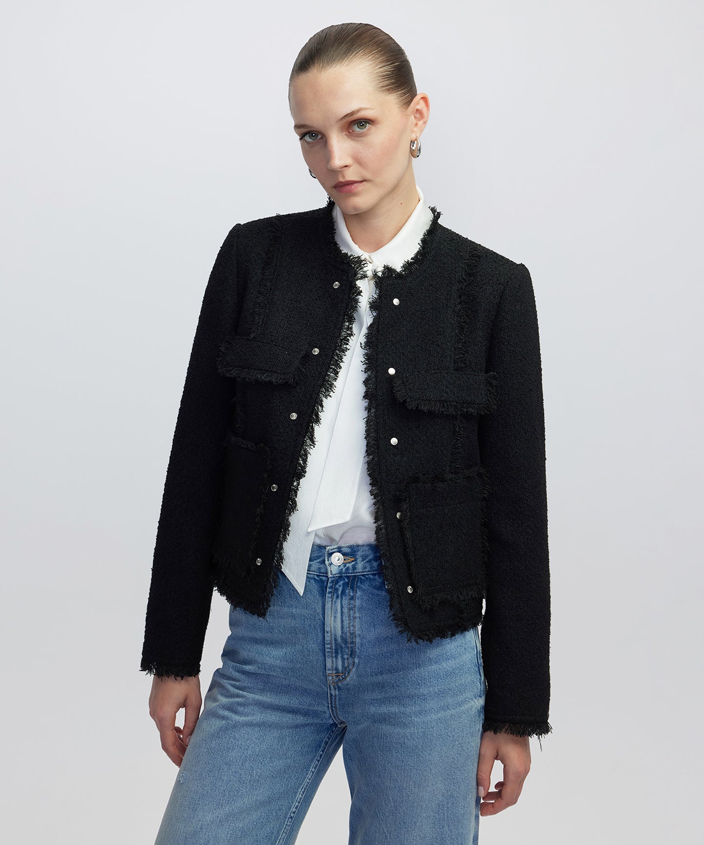 Püskül Şeritli Ceket