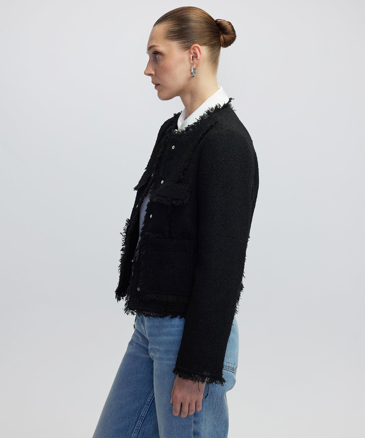 Püskül Şeritli Ceket