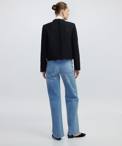 Püskül Şeritli Ceket