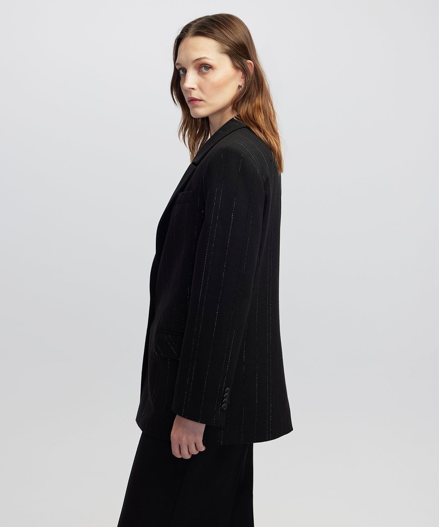 Hotfix Şeritli Blazer