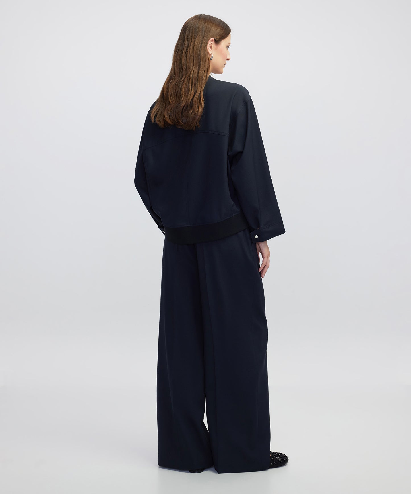 Kumaş Mix Bomber Ceket