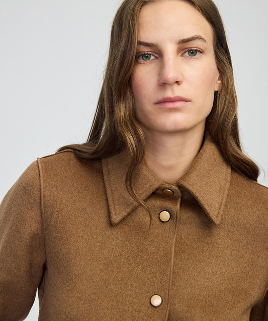 Yün Içerikli Gömlek Ceket