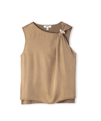 Kumaş Mix Aksesuarlı Bluz