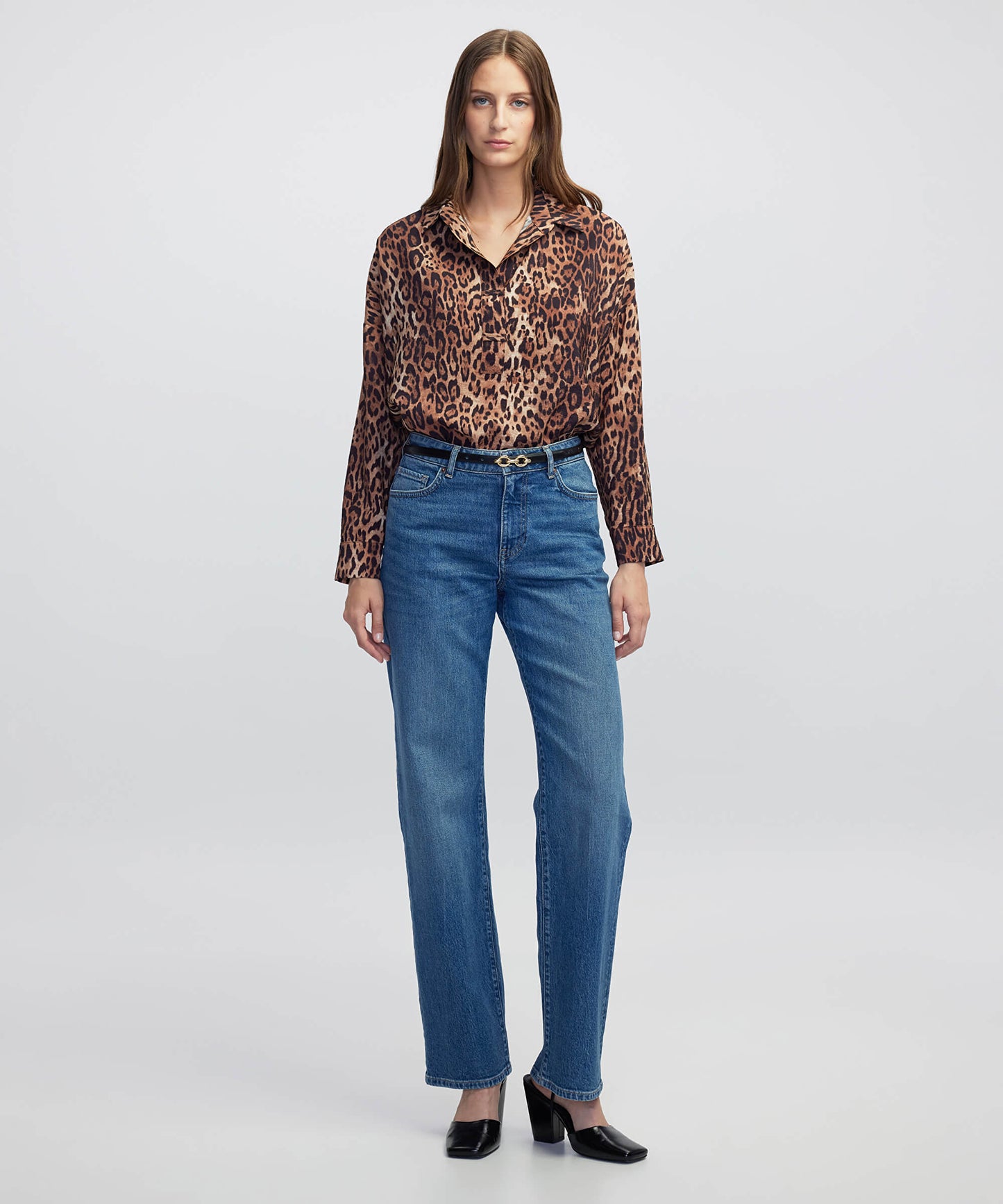 Leopar Desen Bluz