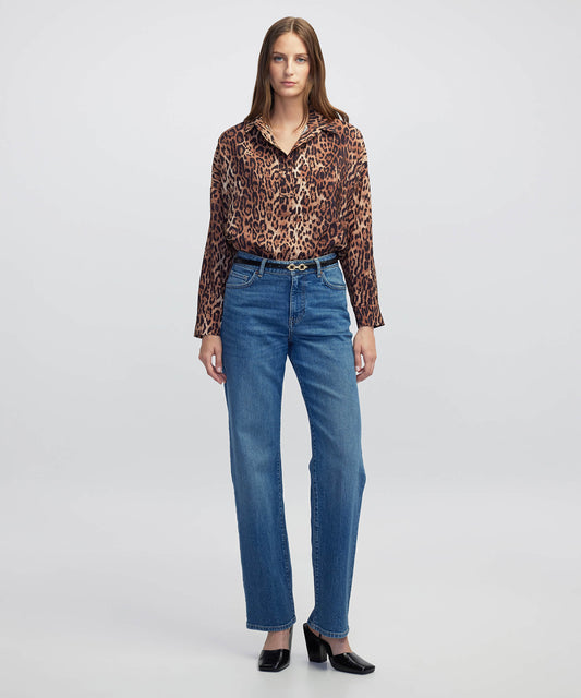Leopar Desen Bluz