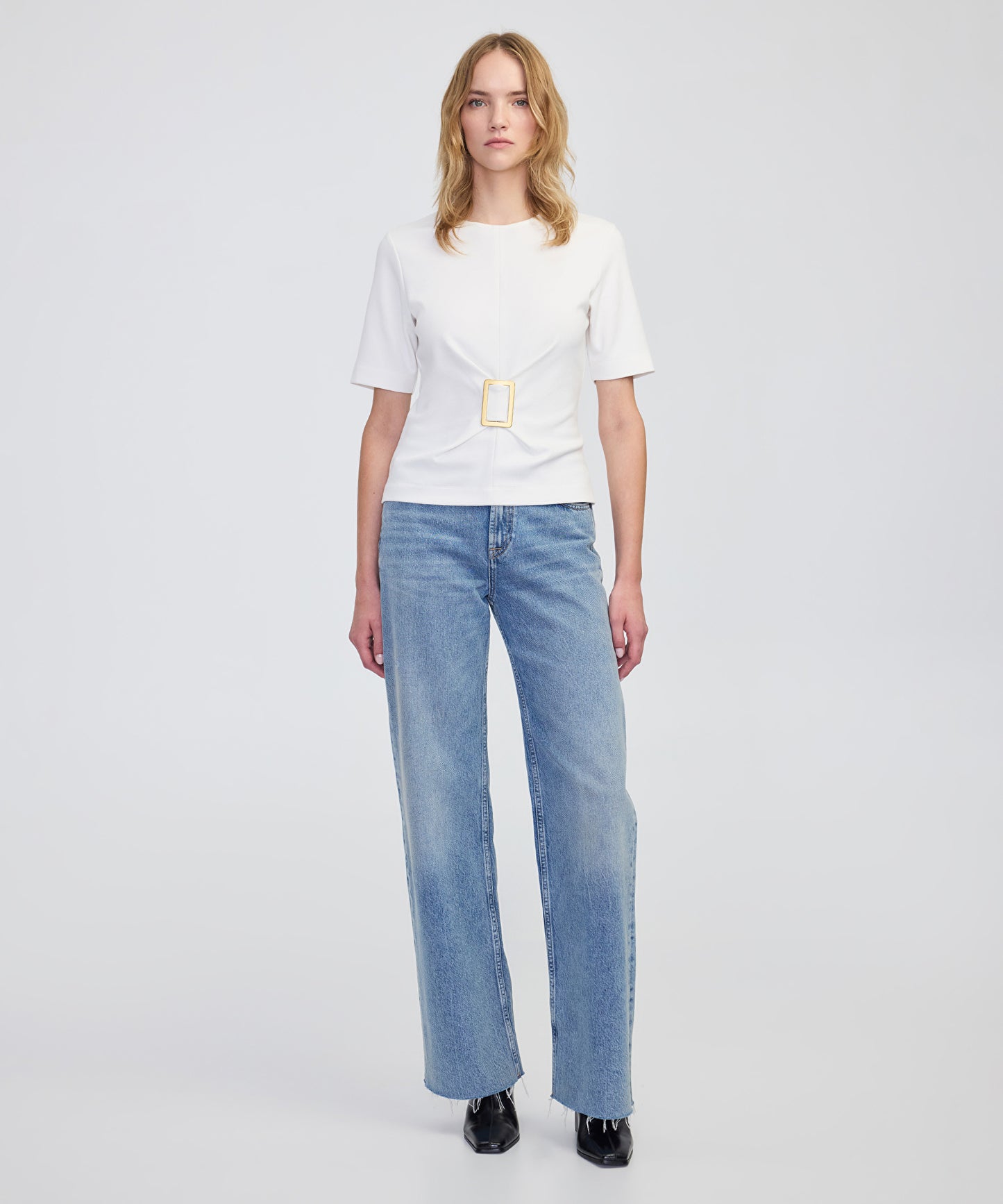 Metal Aksesuarlı Bluz