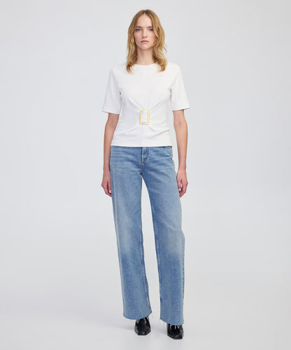 Metal Aksesuarlı Bluz