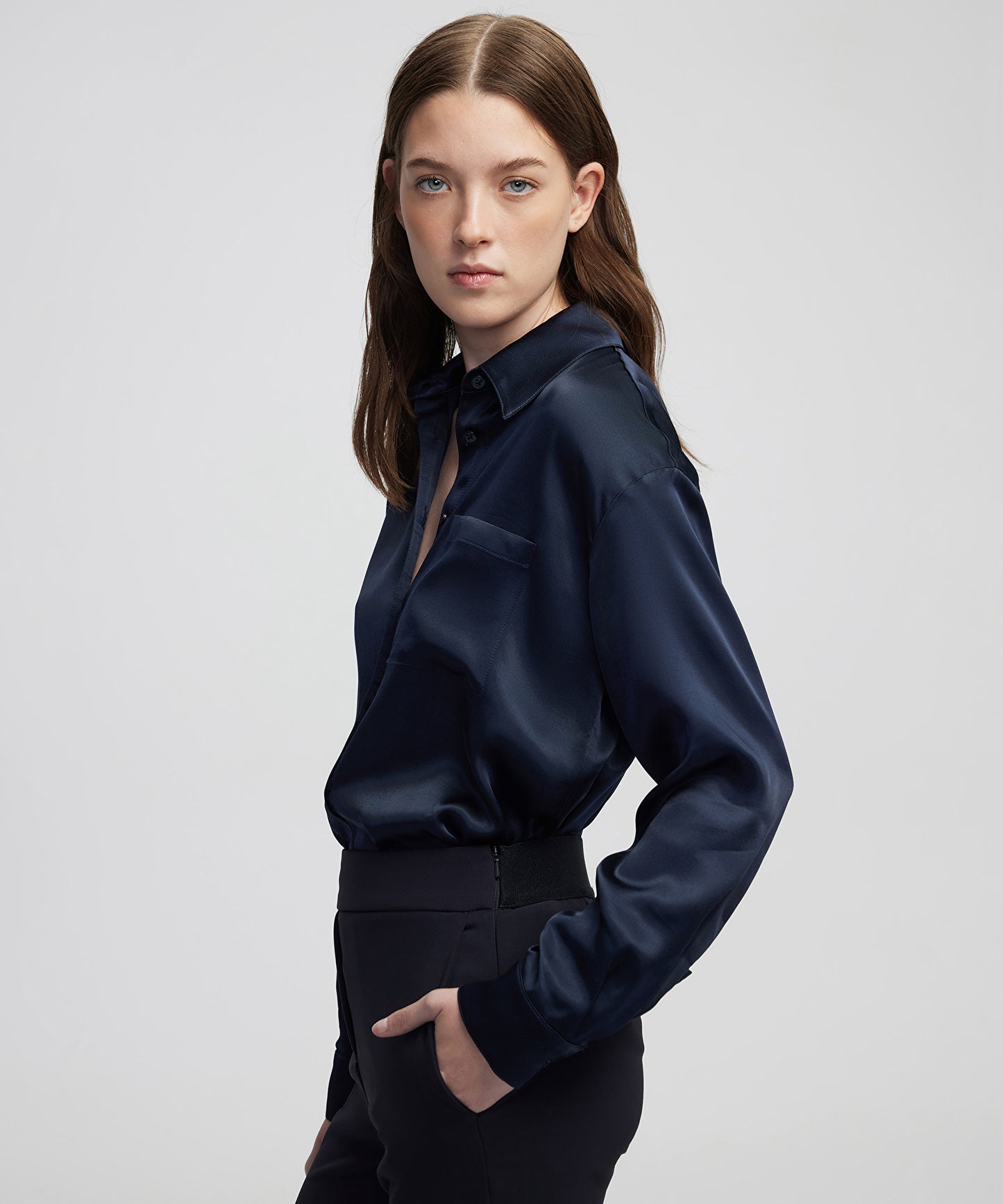 Tek Cepli Viskoz Gömlek