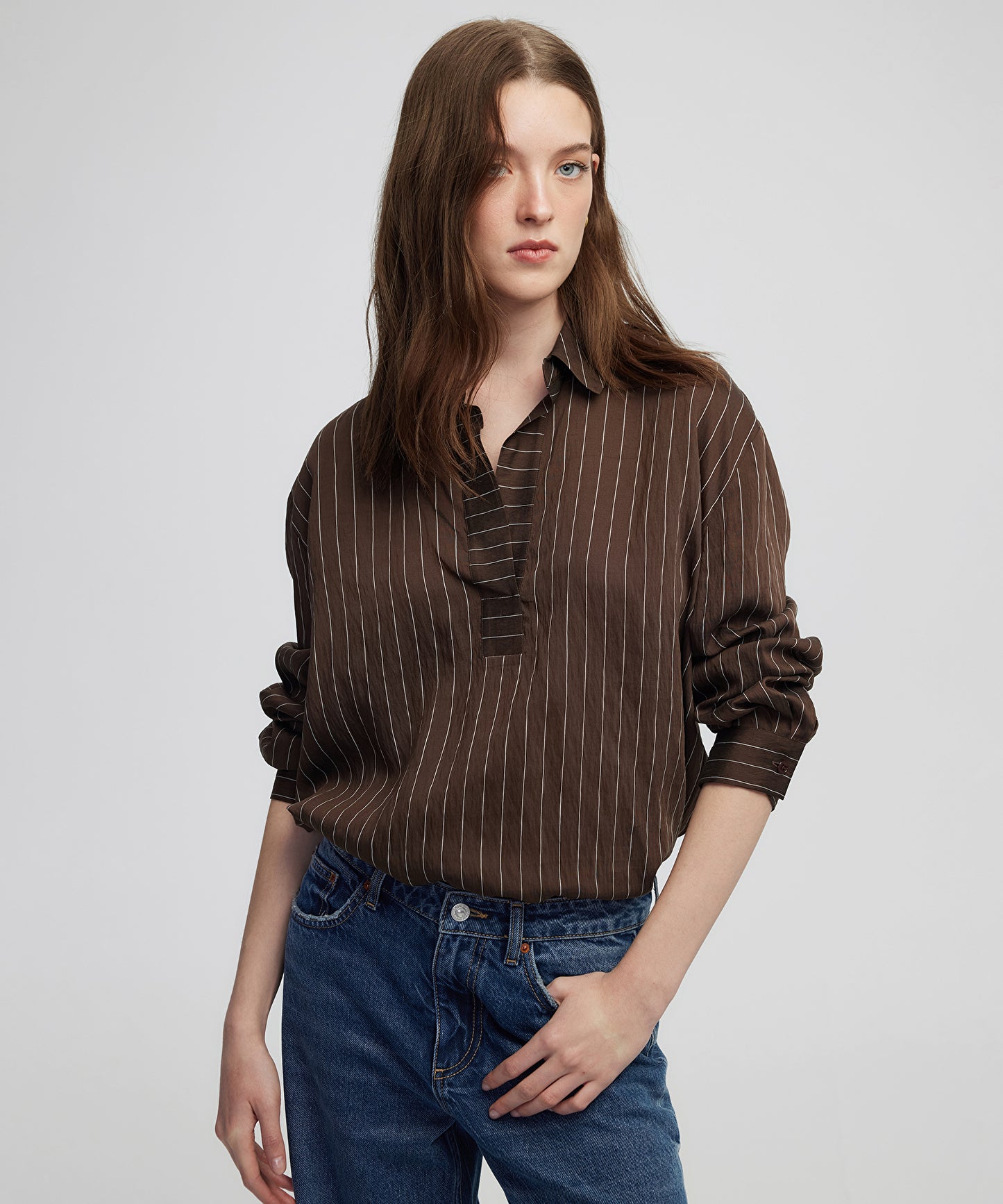 Çizgi Desen Bluz