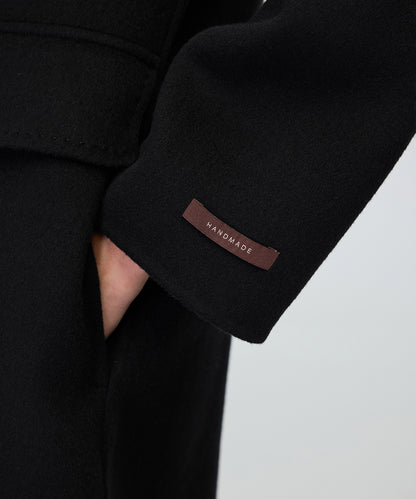 Düğmeli Kruvaze Kaban