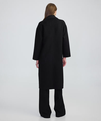 Düğmeli Kruvaze Kaban