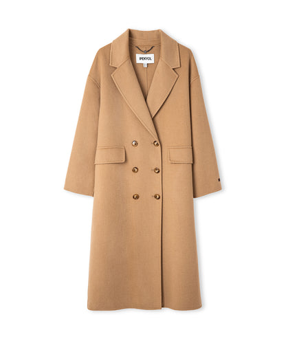 Düğmeli Kruvaze Kaban