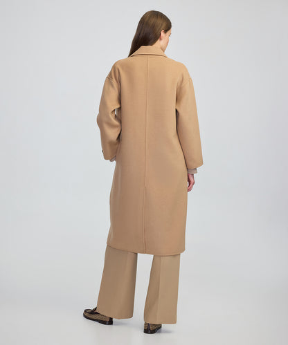 Düğmeli Kruvaze Kaban