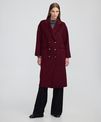 Düğmeli Kruvaze Kaban