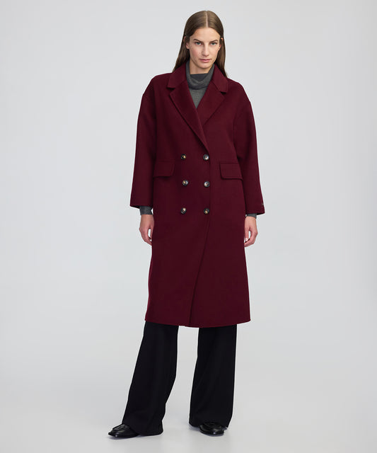 Düğmeli Kruvaze Kaban