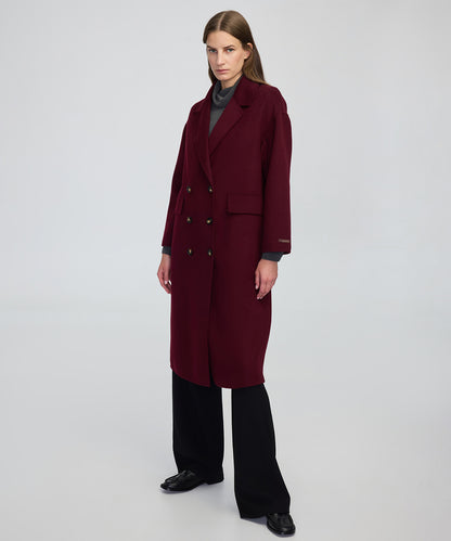 Düğmeli Kruvaze Kaban