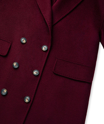 Düğmeli Kruvaze Kaban