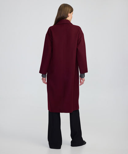 Düğmeli Kruvaze Kaban