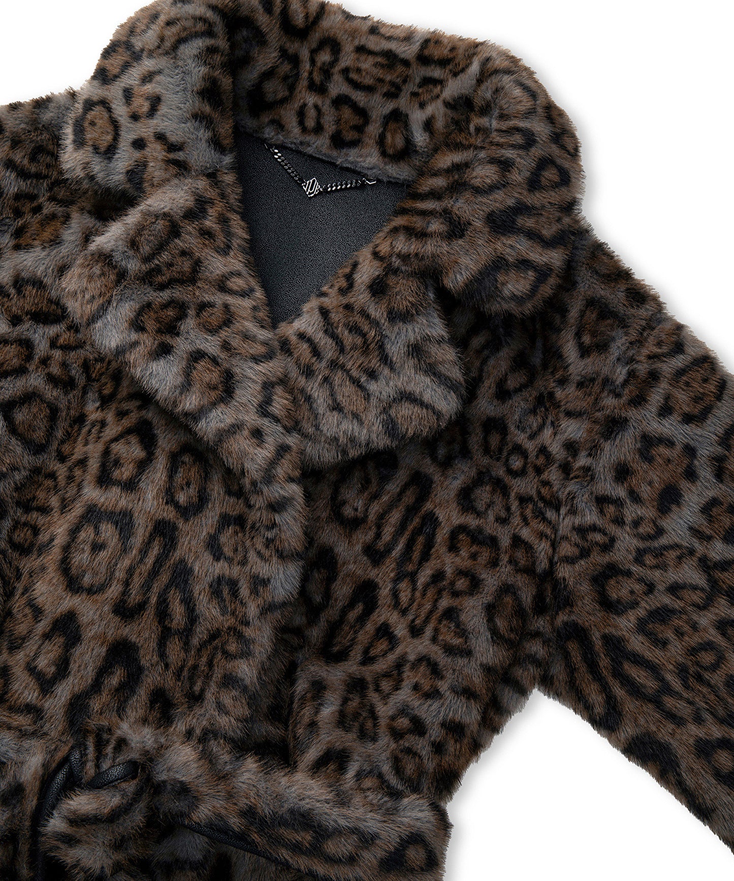 Leopar Desen Suni Kürk
