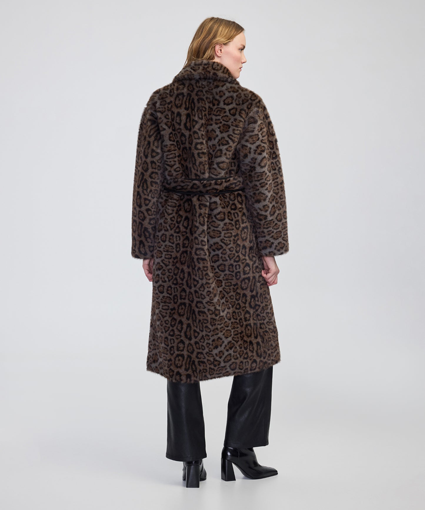 Leopar Desen Suni Kürk