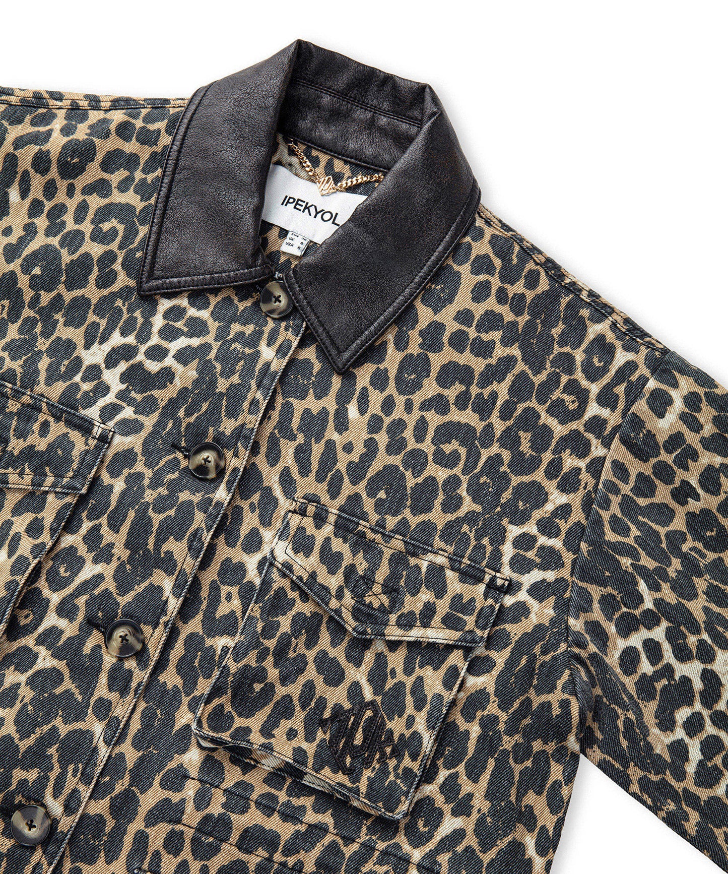 Leopar Desen Non Denim Mont